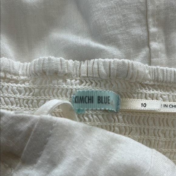 Kimchi Blue Cream Button-Front Mini Dress - Picture 9 of 14